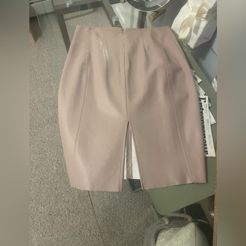 Faux Leather Skirt